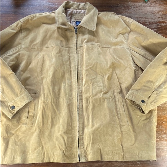 Harbor Bay Other - Mens Harbor Bay Tan Suede Leather Coat Jacket 5X Big & Tall
